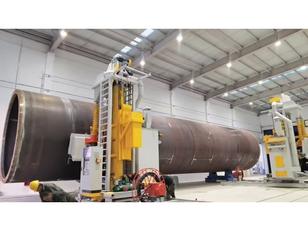 風電塔筒內(nèi)外壁拋丸機